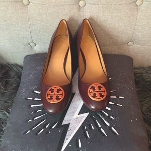 Tory Burch, burgundy/brown pumps